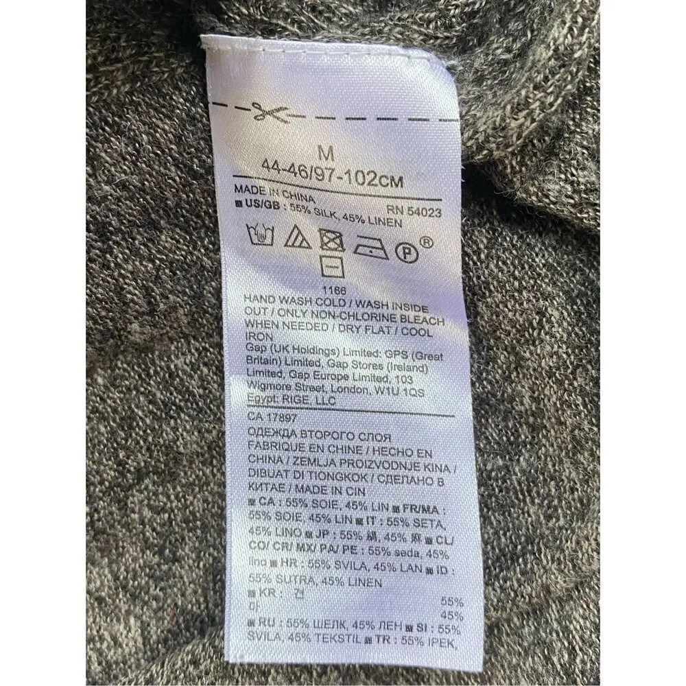 Banana Republic GUC Mens Light Sweater Luxury Silk Linen Blend Academia Normcore